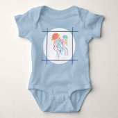 Jellyfish Eén stuk Baby Bodysuit (Voorkant)