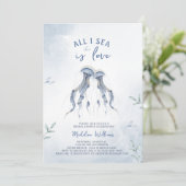 Jellyfish Elegant Ocean Bridal Shower Kaart (Staand voorkant)