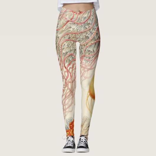 Jellyfish - Ernst Haeckel Leggings (Voorkant)