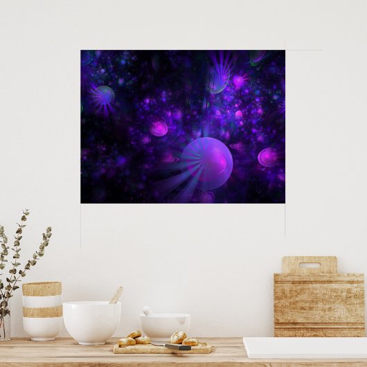 "Jellyfish Fields Forever" Poster (Keuken)