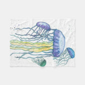 Jellyfish Fleece Blanket (Voorkant (Horizontaal))