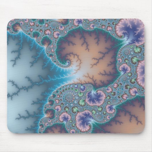 Jellyfish - Fractal Mousepad Muismat (Voorkant)