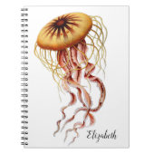 Jellyfish Gepersonaliseerd Notitieboek (Voorkant)