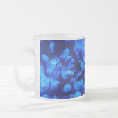 Jellyfish in Deep Blue Zee Matglas Koffiemok (Links)