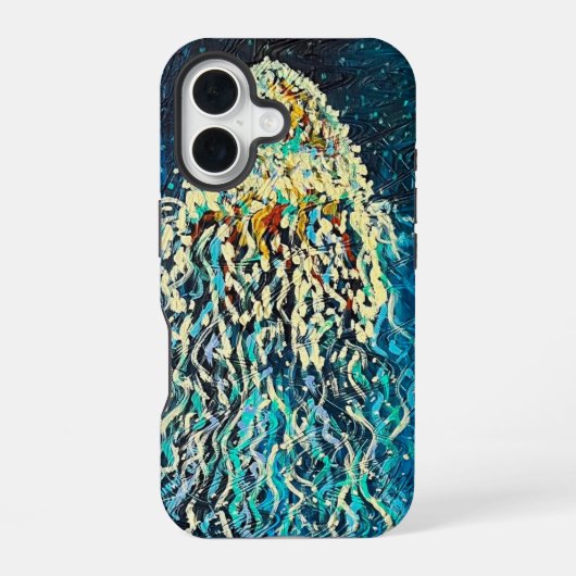 Jellyfish iPhone case 16 Hoesje (Achterkant)