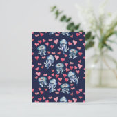 Jellyfish Love Briefkaart (Staand voorkant)