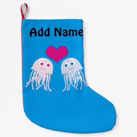 Jellyfish Love Kleine Kerstsok (Voorkant)