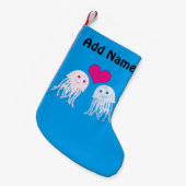 Jellyfish Love Kleine Kerstsok (Voorkant (Hangend))