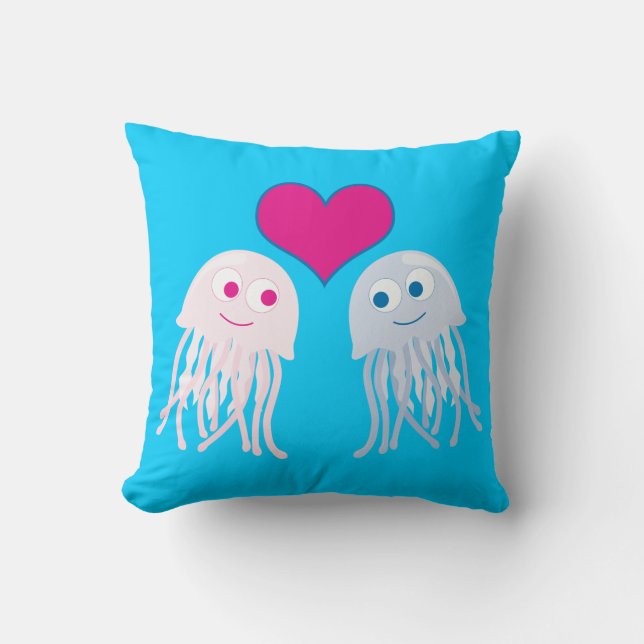 Jellyfish Love Kussen (Voorkant)