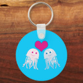 Jellyfish Love Sleutelhanger (Voorkant)