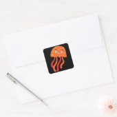 Jellyfish Medusa Cnidar Zee Ocean Gift Vierkante Sticker (Envelop)