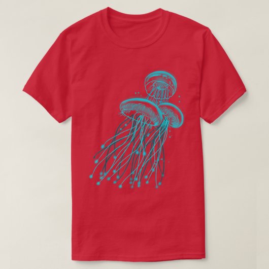 Jellyfish oceanografisch grappig t-shirt (Design voorkant)