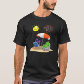 Jellyfish ontmoet me bij de Beach Meme Fun Kikker  T-shirt (Voorkant)