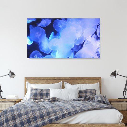 JELLYFISH OP CANVAS 20 "x 16" Afdruk (Insitu (Slaapkamer))