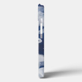 Jellyfish op marineachtergrond Case-Mate iPhone case (Achterkant / Links)