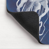 Jellyfish op marineachtergrond muismat (Hoek)