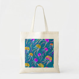 Jellyfish Pattern Canvas tas