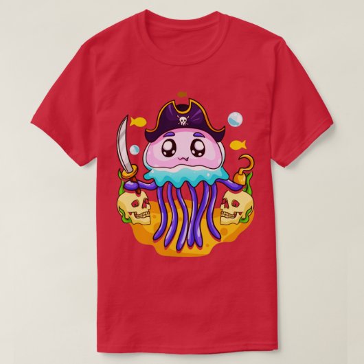 Jellyfish Pirate Party Day T-shirt (Design voorkant)