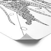 Jellyfish Poster voor volwassen kleuren (Hoek)