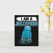 Jellyfish Quote Ik ben een kwal Kaart (Gele Bloem)