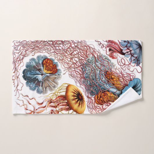 Jellyfish (Scheibenquallen) door Ernst Haeckel Handdoek (Handdoek)
