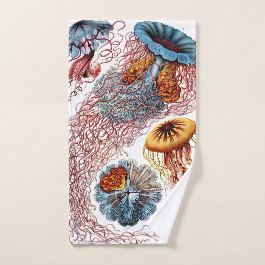 Jellyfish (Scheibenquallen) door Ernst Haeckel Handdoek (Handdoek)