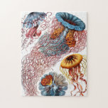 Jellyfish (Scheibenquallen) door Ernst Haeckel Legpuzzel<br><div class="desc">Ga naar mijn winkel voor een interessanter design en meer kleurenkeuze.
=> zazzle.com/colorfulworld*</div>
