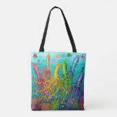 Jellyfish Squids Canvas tas (Achterkant)