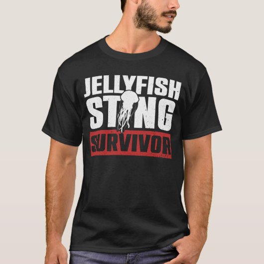 Jellyfish Sting Survivor - Jellyfish Zee Jellies T-shirt (Voorkant)
