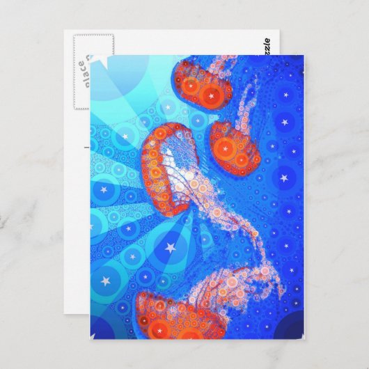 Jellyfish Surprise Briefkaart (Voorkant / Achterkant)