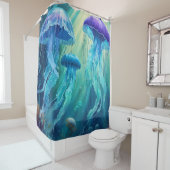 Jellyfish Trio Douchegordijn (In situ)