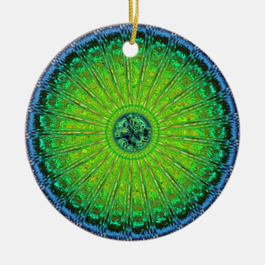Jellyfish umbrella keramisch ornament (Voorkant)