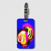 jellyfish wave bagagelabel (Voorkant (verticaal))