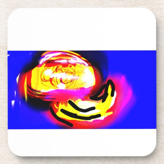 jellyfish wave bier onderzetter (Voorkant)