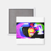 Jellyfish wave fun magneet (Voorkant / Achterkant)