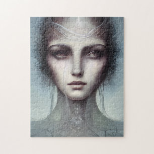 Jellyfish Woman Fantasy Jigzaag Puzzle Legpuzzel