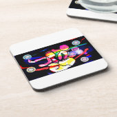 Jellyfishes jazz bier onderzetter (Linkerzijde)