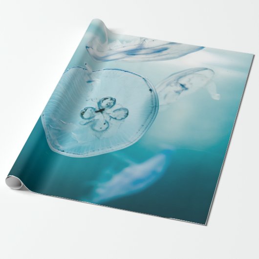 JELLYFISHES ONDERWATER CADEAUPAPIER (Uitgerold)