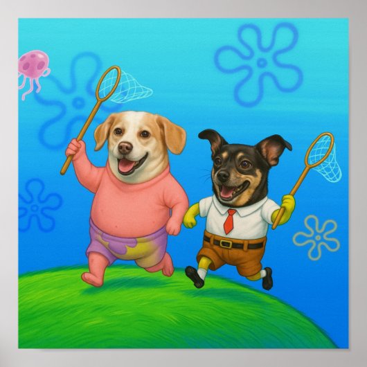 "Jellyfishing" Poster (Voorkant)