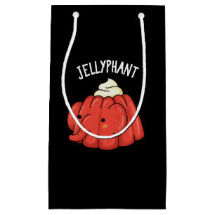 Jellyphant Funny Elephant Jelly Pun Dark BG Klein Cadeauzakje