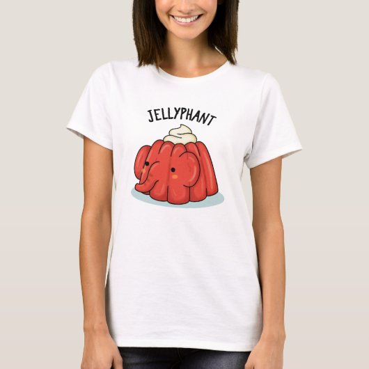 Jellyphant Funny Elephant Jelly Pun T-shirt (Voorkant)