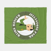 Jellystone's Ranger Smith-portret Fleece Deken (Voorkant (Horizontaal))
