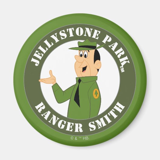 Jellystone's Ranger Smith-portret Magneet (Voorkant)