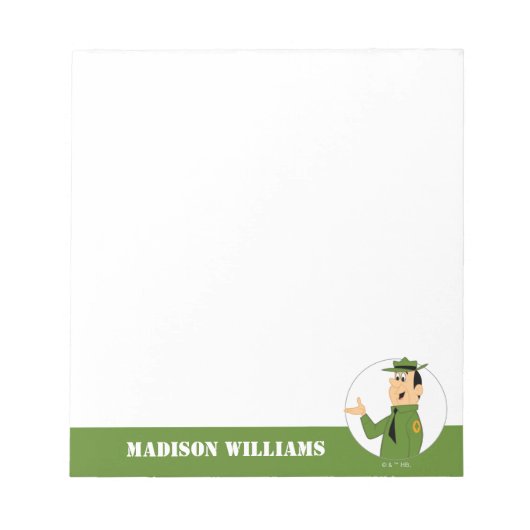 Jellystone's Ranger Smith-portret Notitieblok (Voorkant)