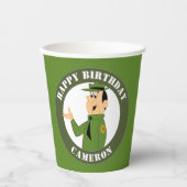 Jellystone's Ranger Smith-portret Papieren Bekers (Voorkant)