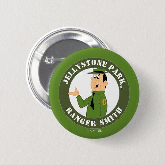 Jellystone's Ranger Smith-portret Ronde Button 5,7 Cm (Voorkant /achterkant)