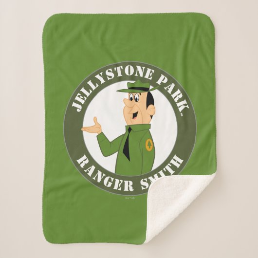 Jellystone's Ranger Smith-portret Sherpa Deken (Voorkant)