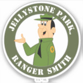 Jellystone's Ranger Smith-portret Sticker (Voorkant)
