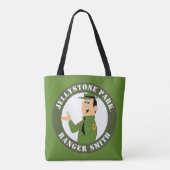 Jellystone's Ranger Smith-portret Tote Bag (Achterkant)