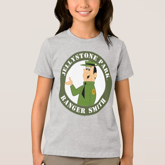 Jellystone's Ranger Smith-portret Tri-Blend Shirt (Voorkant)